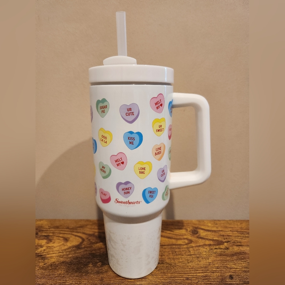 Valentine's Sweetheart Conversation Heart Tumbler 40oz